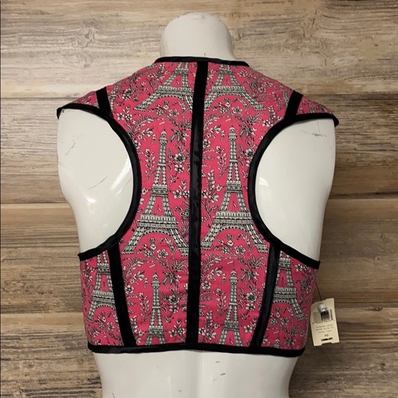 Catherine Coatney Revere Collar Crop Top NWT G7 - Picture 2 of 2